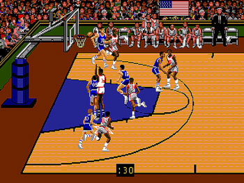 Pantallazo del juego online Team USA Basketball (Genesis)