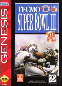 Carátula del juego Tecmo Super Bowl III Final Edition (Genesis)