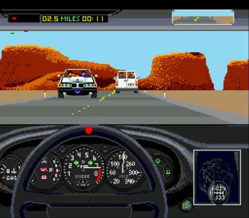 Pantallazo del juego online Test Drive II The Duel (Genesis)
