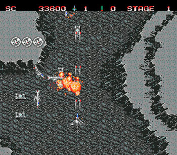 Pantallazo del juego online Task Force Harrier EX (Genesis)