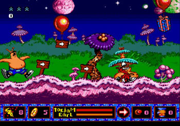 Pantallazo del juego online ToeJam & Earl in Panic on Funkotron (Genesis)