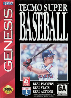 Carátula del juego Tecmo Super Baseball (Genesis)