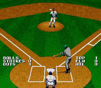 Pantallazo del juego online Tecmo Super Baseball (Genesis)