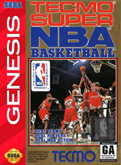Carátula del juego Tecmo Super NBA Basketball (Genesis)