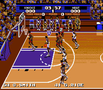 Pantallazo del juego online Tecmo Super NBA Basketball (Genesis)