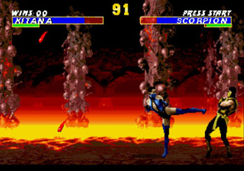 Pantallazo del juego online Ultimate Mortal Kombat 3 (Genesis)