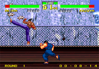 Pantallazo del juego online Virtua Fighter 2 Vs Tekken 2 (Genesis)