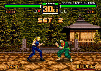Pantallazo del juego online Virtua Fighter 2 (Genesis)