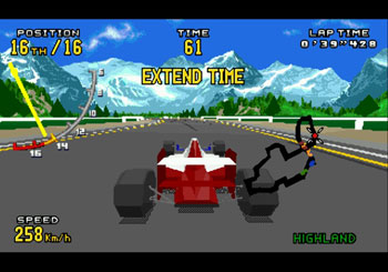 Pantallazo del juego online Virtua Racing (Genesis)