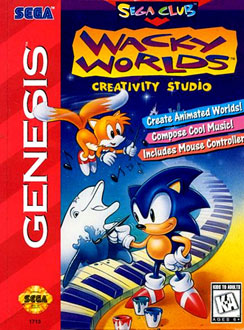 Carátula del juego Wacky Worlds Creativity Studio (Genesis)