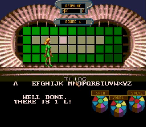 Pantallazo del juego online Wheel of Fortune (Genesis)