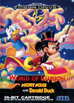 Carátula del juego World of Illusion Starring Mickey Mouse and Donald Duck (Genesis)