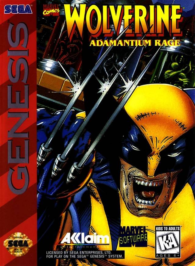 Carátula del juego Wolverine Adamantium Rage (Genesis)