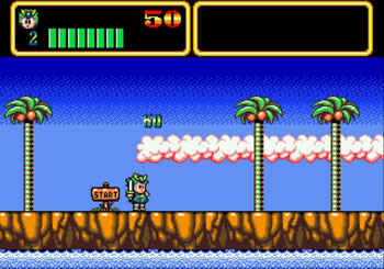 Pantallazo del juego online Wonder Boy III Monster Land (Genesis)