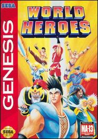 Carátula del juego World Heroes (Genesis)