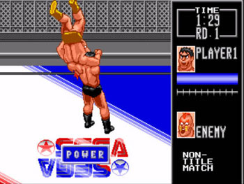 Pantallazo del juego online Wrestle War (Genesis)