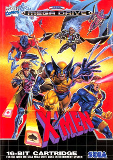 Carátula del juego X-Men (Genesis)