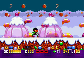 Pantallazo del juego online Zool Ninja of the Nth Dimension (Genesis)