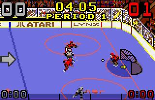 Pantallazo del juego online Hockey (Atari Lynx)