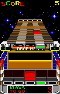 Pantallazo del juego online Klax (Atari Lynx)