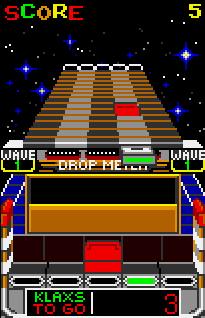 Pantallazo del juego online Klax (Atari Lynx)