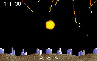 Pantallazo del juego online Super Asteroids & Missile Command (Atari Lynx)
