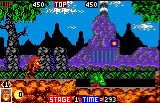 Pantallazo del juego online Toki (Atari Lynx)