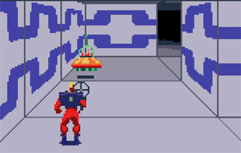 Pantallazo del juego online Xybots (Atari Lynx)