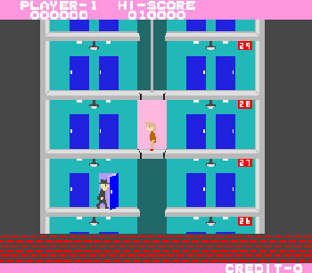 Pantallazo del juego online Elevator Action (Mame)