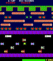 Pantallazo del juego online Frogger (Mame)