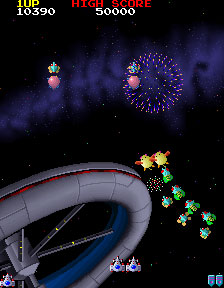 Pantallazo del juego online Galaga '88 (MAME)