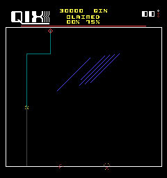 Pantallazo del juego online Qix (MAME)