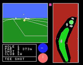 Pantallazo del juego online 3D Golf Simulation (MSX)