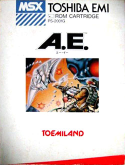 Carátula del juego A.E. (MSX)