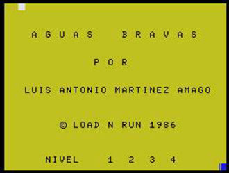 Carátula del juego Aguas Bravas (MSX)