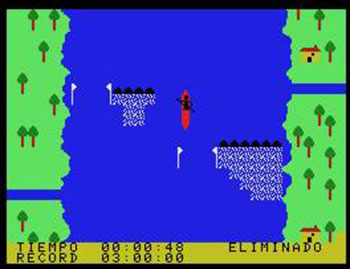 Pantallazo del juego online Aguas Bravas (MSX)