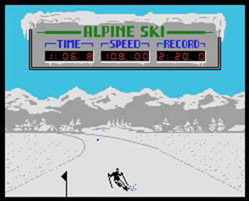 Pantallazo del juego online Alpine Ski (MSX)