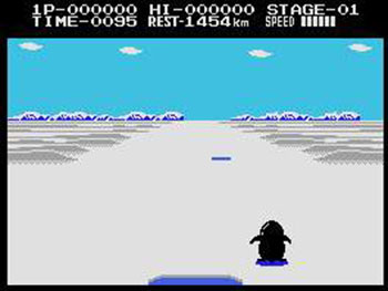 Pantallazo del juego online Antarctic Adventure (MSX)