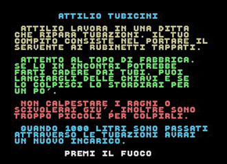 Carátula del juego Attilio Tubicini (MSX)