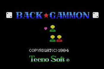 Carátula del juego Backgammon (Tecno Soft) (MSX)