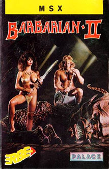 Carátula del juego Barbarian II The Dungeon of Drax (MSX)