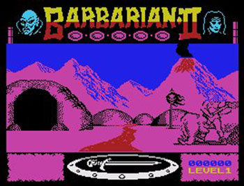 Pantallazo del juego online Barbarian II The Dungeon of Drax (MSX)