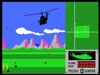 Pantallazo del juego online Battle Chopper (MSX)