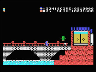 Pantallazo del juego online Battle of the Mooncastle (MSX)