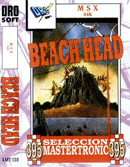 Carátula del juego Beach Head (MSX)