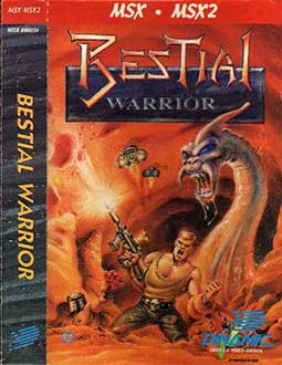 Carátula del juego Bestial Warrior (MSX)