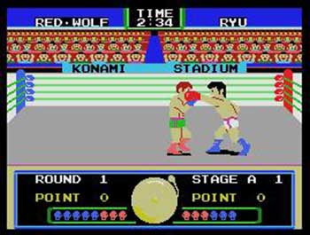 Pantallazo del juego online Konami's Boxing (MSX)