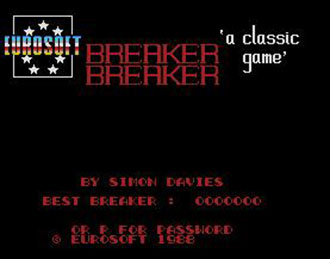 Carátula del juego Breaker Breaker (MSX)