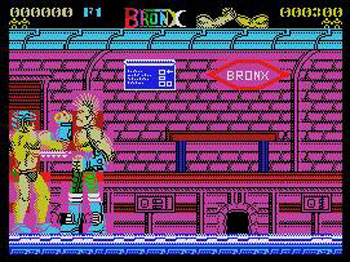 Pantallazo del juego online Bronx (MSX)