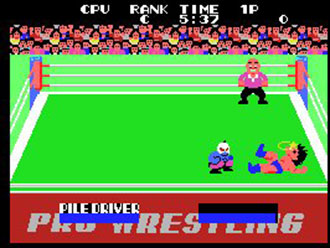 Pantallazo del juego online Champion Pro Wrestling (MSX)